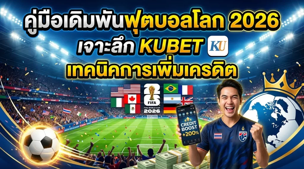 คู่มือเดิมพันฟุตบอลโลก 2026: เจาะลึก KUBET และเทคนิคการเพิ่มเครดิต