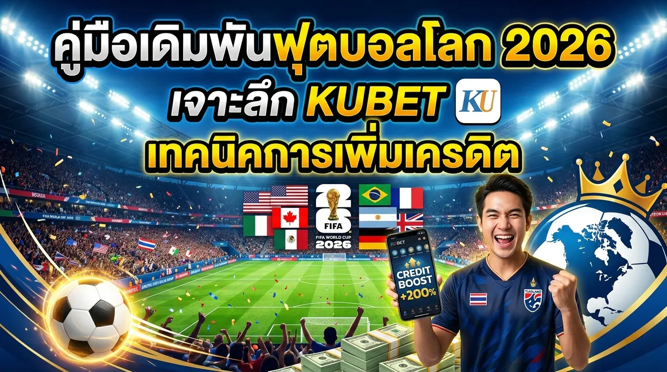 คู่มือเดิมพันฟุตบอลโลก 2026: เจาะลึก KUBET และเทคนิคการเพิ่มเครดิต