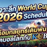 เจาะลึก World Cup 2026 Schedule พร้อมกลยุทธ์เดิมพันฟุตบอลโลกกับ KUBET