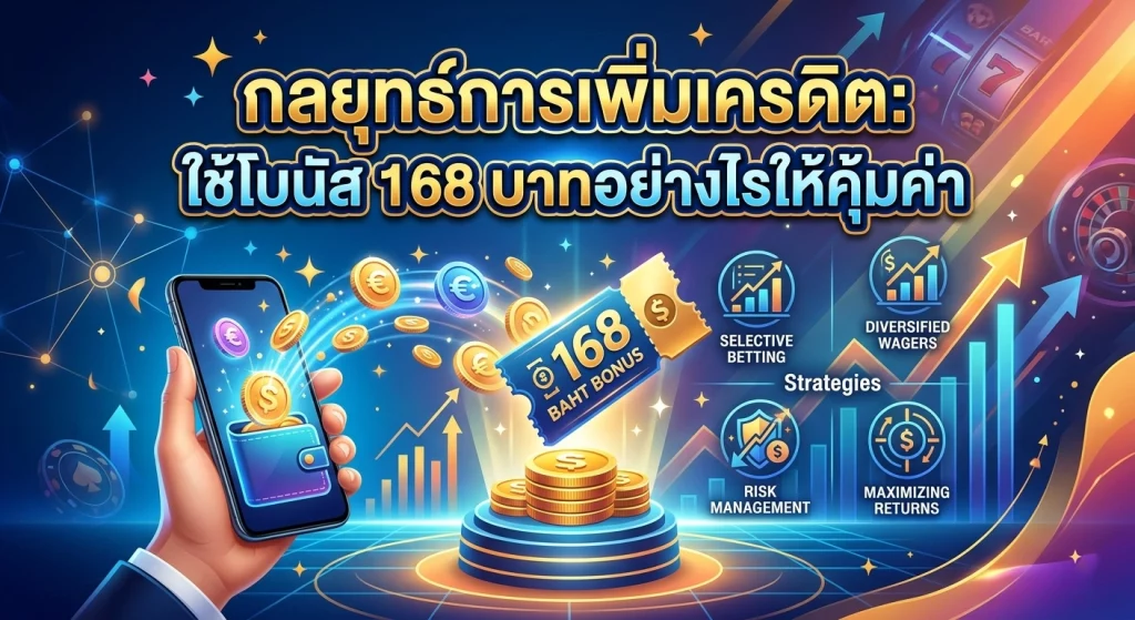 กลยุทธ์การเพิ่มเครดิต: ใช้โบนัส 168 บาทอย่างไรให้คุ้มค่า