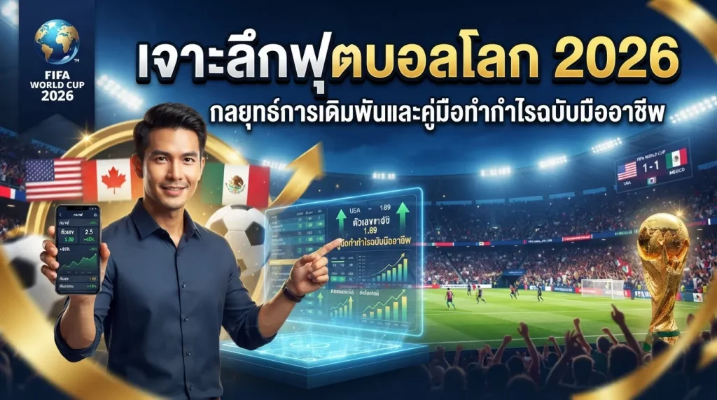 เจาะลึกฟุตบอลโลก 2026: กลยุทธ์การเดิมพันและคู่มือทำกำไรฉบับมืออาชีพ