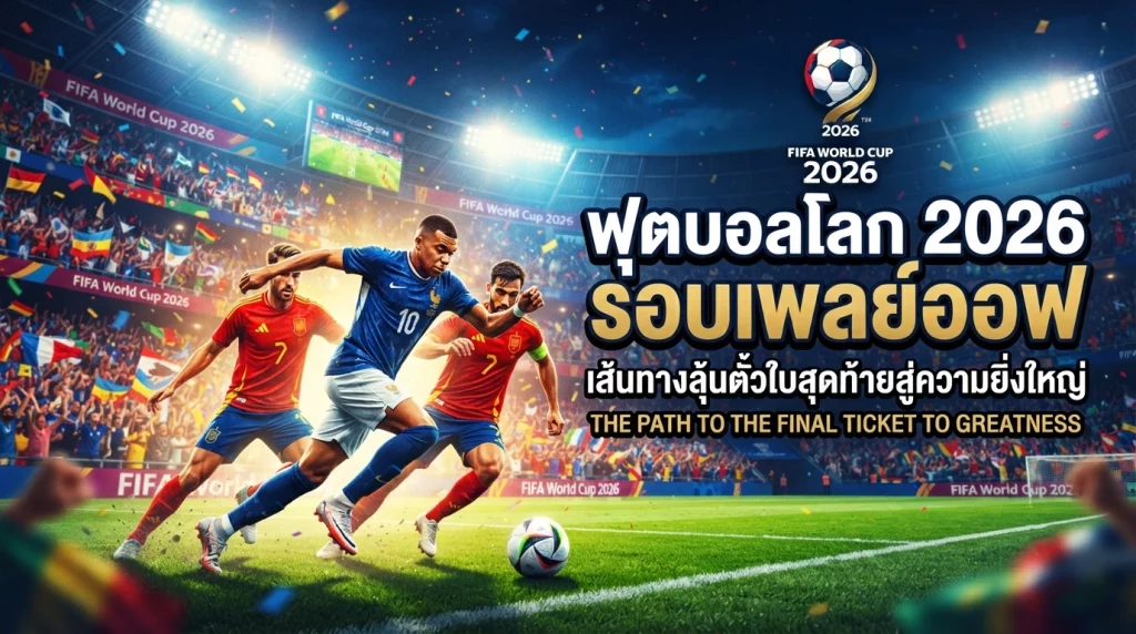 ฟุตบอลโลก 2026 รอบเพลย์ออฟ: เส้นทางลุ้นตั๋วใบสุดท้ายสู่ความยิ่งใหญ่