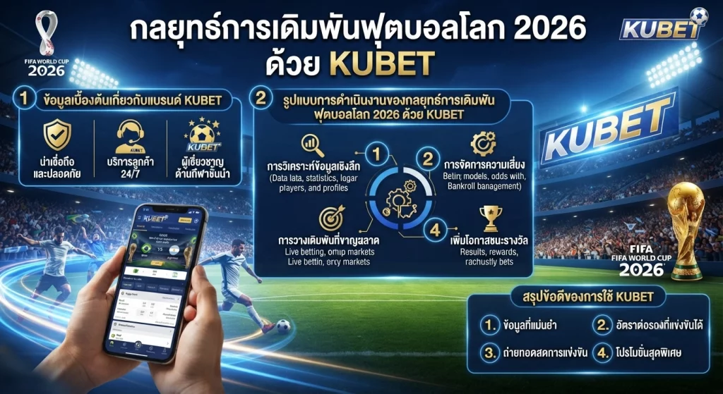 กลยุทธ์การเดิมพันฟุตบอลโลก 2026 ด้วย KUBET